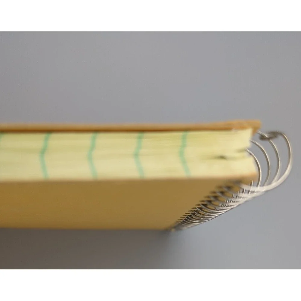 Staples Steno Book Gregg‎ Ruled 6 x 9 inch Green Tint 80 Sheets Tan Covers